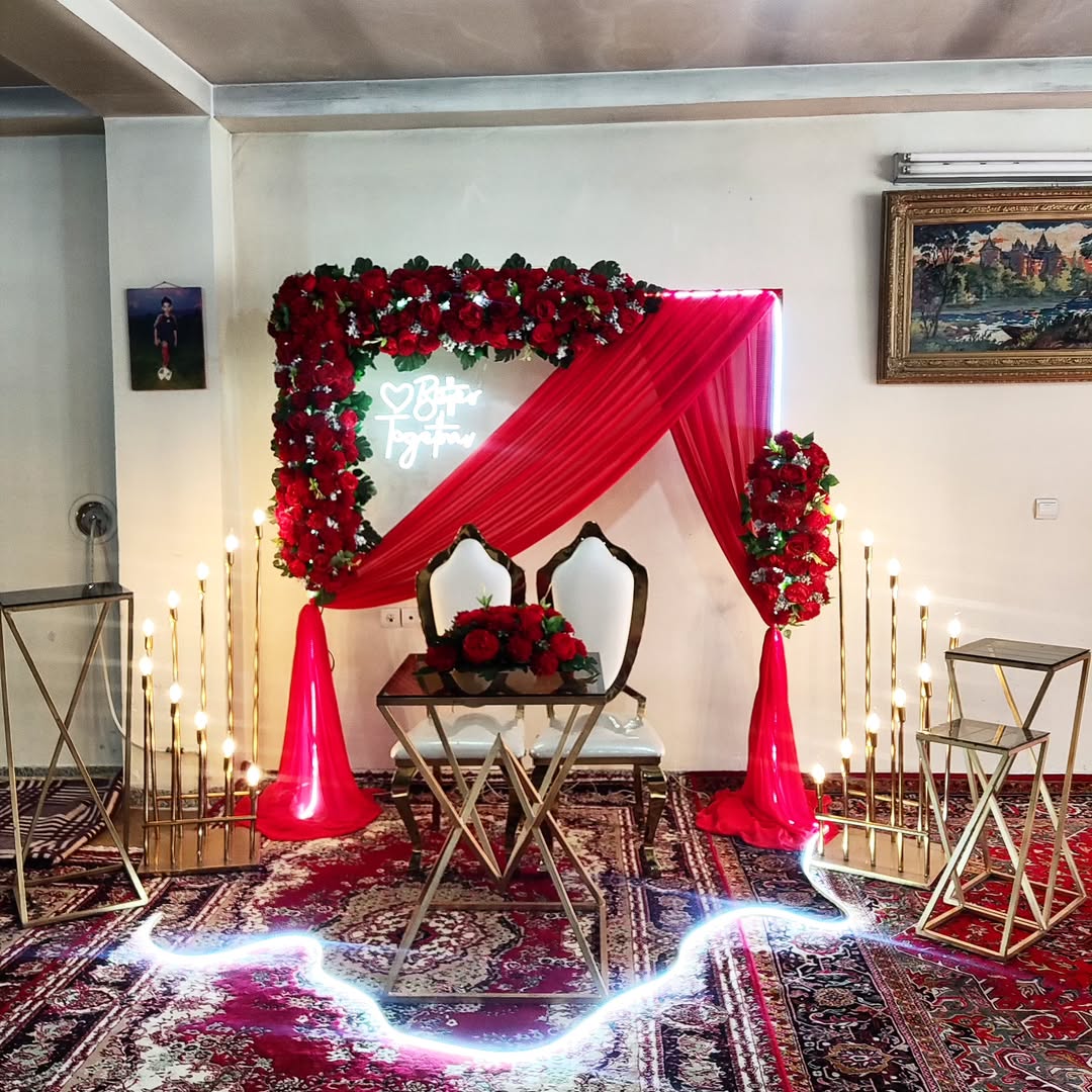 گل آرایی مراسم حنا بندون